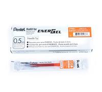 Pentel Energel Pure LRN5TL-fx Lot de 12 recharges pour stylo à bille - Boîtier coloré - Orange - Épaisseur de trait : 25 mm - Pointe aiguille