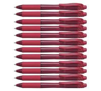 Pentel Energel X BL110 Stylo Roller Gel Rétractable Pointe 1.0 Mm Rouge Boîte De 12 Pcs