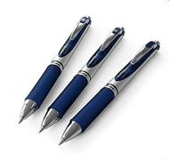 Pentel EnerGel XM BL77 Lot de 3 stylos rétractables à encre gel liquide - 0,7 mm - 54% recy leu marine
