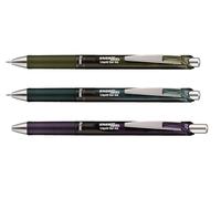 Pentel EnerGel XM BL77A2 Stylo à encre gel avec mécanisme à pression Olive/noir
