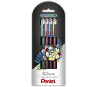 Stylo roller à encre gel Hybrid Dual Metallic, set