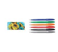 Pentel Stylo-feutre Sign Pen S520 – Pointe fibre fine acrylique – Gris