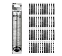 Pentel FP10-SPO Lot de 12 Sachets de 4 cartouches FP10 pour Pinceau GFKPN Sépia