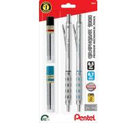 Pentel GraphGear 1000 Crayon à dessin automatique - Porte-mines en métal 0,5 et 0,7 mm avec mines de recharge