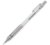 Pentel GRAPHGEAR 300 PG317 Lot de 12 porte-mines techniques 0,7 mm, corps blanc transparent