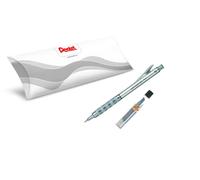 Pentel GraphGear PG1015-A, Porte-mines technique corps métal 0,5 mm + 1 étui de 12 mines Hi-Polymer Super C505-HB, PG1015-A/C505-HB