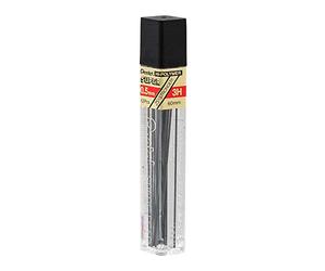 Pentel Hi-Polymer Super, Lot de 12 étuis de 12 mines pour porte-mines, 0,5 mm - 3H
