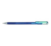 Pentel Hybrid Dual Metallic Penna In Gel Con Cappuccio Fine Blu, Verde, Metallico 1 Pz