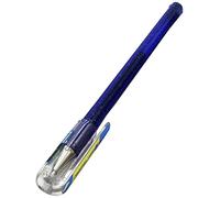 Pentel Hybrid K110 Lot de 3 stylos roller à encre gel liquide Bleu/doré métallisé