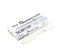 Pentel illumina Flex SLW11P Surligneur bi-pointe pastel, Jaune, Lot de 10