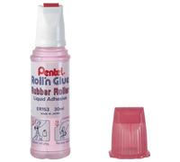 Pentel Inodore Colle liquide avec Rouleau applicateur en caoutchouc flacon 30 ml Rose