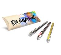 Pentel K110 roller Hybrid Dual Metallic effet double couleur set de 3 couleurs assorties