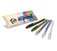 Pentel Kit créatif 5 pièces, idéal pour écrire des lettres, bullet journal, cartes de vœux, etc. Idéal pour Noël