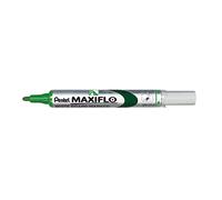 Pentel Maxiflo Lot de 12 Marqueurs effaçables à sec pour tableau blanc Pointe conique moyenne encre liquide Verte