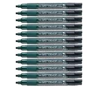 Pentel Lot De 12 Marqueurs "Wet Erase Chalk", Pointe Biseautée, Noir Largeur Du Tracé: 0,6 4 Mm