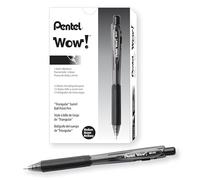 Pentel Lot de 12 Stylo-Bille Rétractable Corps Triangulaire Noir