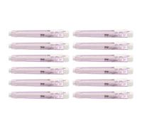 Pentel Lot De 12 Stylos Gomme Clic Eraser, Corps Violet Pastel