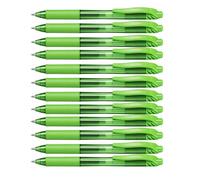 Pentel Lot De 12 Stylos Roller À Encre Gel Energel-X Bl107, Vert Clair