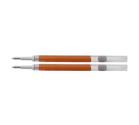PENTEL Lot de 3 Recharges LR7 pour Roller Energel Liquide Pointe 0,7 Tracé 0,35 mm Orange