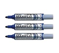 PENTEL Lot de 3 Marqueurs pour tableau blanc MAXIFLO MWL5M Bleu