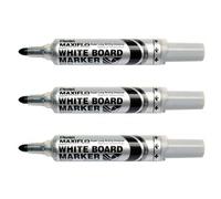 Pentel Lot De 3 Marqueurs Pour Tableau Blanc Maxiflo Mwl5m Noir