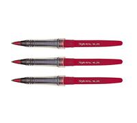 PENTEL Lot de 3 Recharges Pour feutre Plume MLJ20 Rouge