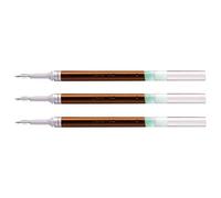 PENTEL Lot de 3 Recharges pour Roller encre gel ENERGEL LR7 Pointe 0,7 mm Marron