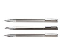 Pentel Lot De 3 Rollers Encre Gel Energel - Sterling -, Corps Fin En Métal, Noir