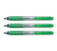 PENTEL Lot de 3 Surligneurs Handy-Line S Rétractable/Rechargeable Vert clair