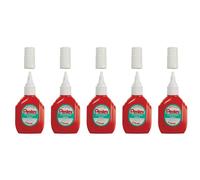 Pentel Lot De 5 Correcteurs Liquide Avec Pointe Valve Pentex, 18 Ml
