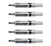 Pentel Lot De 5 Marqueurs Pour Tableau Blanc Maxiflo Mwl5m Noir
