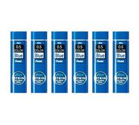 Pentel Lot De 6 Etuis De 20 Mines De Couleur Ain Stein 0,5mm Bleu