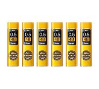 PENTEL Lot de 6 Etuis de 40 mines 0,5 mm AIN STEIN C275 dureté 4B