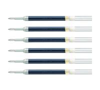 PENTEL Lot de 6 Recharges LR10 pour Roller encre gel ENERGEL Pointe 1 mm Trait 0,5mm Bleu