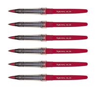 PENTEL Lot de 6 Recharges Pour feutre Plume MLJ20 Rouge
