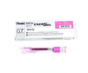 Pentel LR7-B Lot de 12 mines de rechange pour stylos EnerGel 0,70 mm rose bonbon
