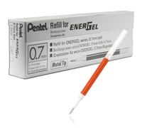 Pentel LR7-F Recharges pour Rollers Energel BL57/77/107/117/407/TRL Orange - Lot de 12