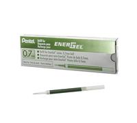 Pentel LR7 Recharges pour Roller Energel Pentel BL57/77/107/117/407/TRL Vert clair - Lot de 12