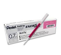 Pentel LR7-B Lot de 12 mines de rechange pour stylos EnerGel 0,70 mm rose bonbon