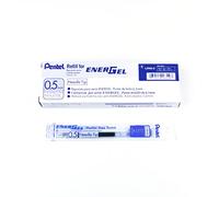 Pentel Recharges pour roller LRN5 – Pointe 0,5 mm – Bleu – Compatible BLN105/BLN75/BL625 – Lot de 12