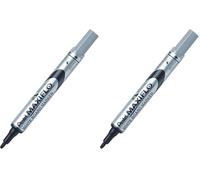 Pentel Marqueur effaçable Maxiflo corps plastique pointe conique 1,2 mm noir (Lot de 2)