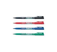 PENTEL Lot de 5 Marqueurs permanent PENTEL PEN NMS50 Pointe fine Noir