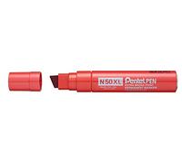 Marqueur permanent Pentel N50XL pointe biseautée 8 à 15,4 mm rouge