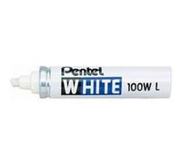 Marqueur permanent Pentel White 100W L pointe biseautée 5,5 mm