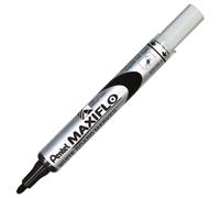 Pentel Marqueur pour tableau blanc Maxiflo, encre liquide, pointe ogive, largeur de trait 1,1 mm, Noir