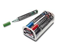 Pentel Maxiflo Flex-Feel - Lot de 4 marqueurs pour tableau blanc + brosse magnétique