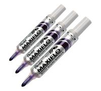 Pentel Maxiflo Green Label Marqueur pour Tableau Blanc à Pointe conique large Violet (Lot de 3)