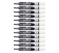 Pentel Maxiflo Lot de 12 Marqeurs pour Tableau blanc Pointe biseautée Violet MWL6S-V