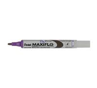 Pentel Maxiflo Lot de 12 Marqueurs effaçables à sec pour tableau blanc Pointe conique moyenne encre liquide Violette