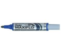 Pentel Maxiflo Lot de 12 Marqueur effaçable à sec tableau blanc Pointe ogive large Encre liquide base alcool Bleue MWL5M-CO